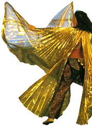 Dschanan mit goldenem Kostüm